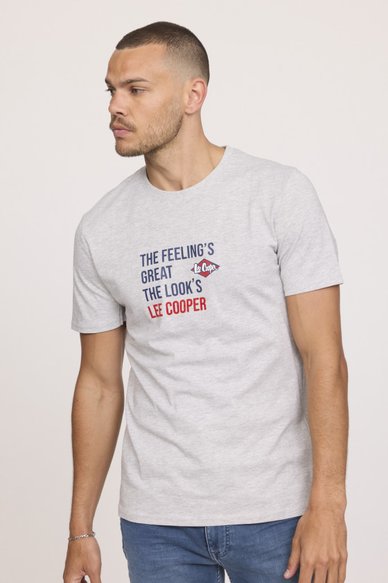 lee cooper T-shirt ALEKO Gris chiné