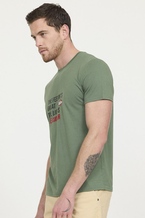 Lee Cooper T-shirt ALEKO Kaki Vert