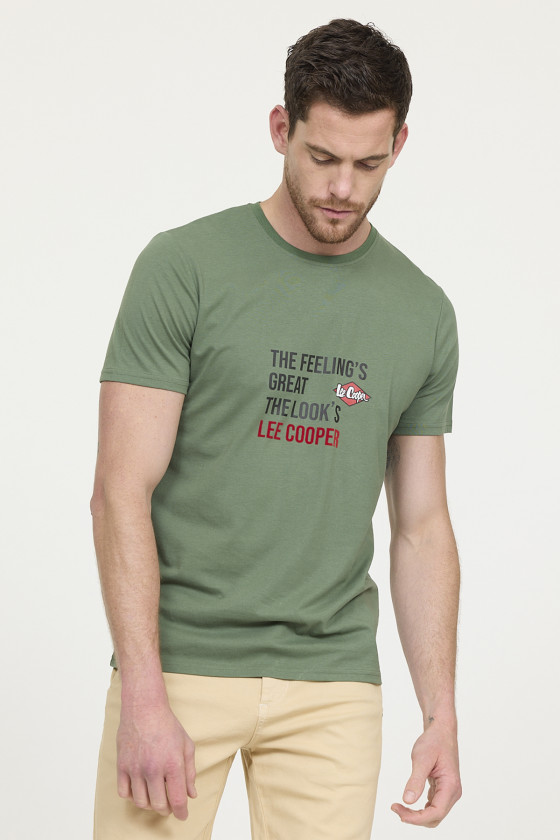 lee cooper T-shirt ALEKO Kaki vert