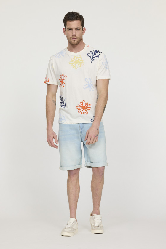 Lee Cooper T-shirt ALEUR Ivoire