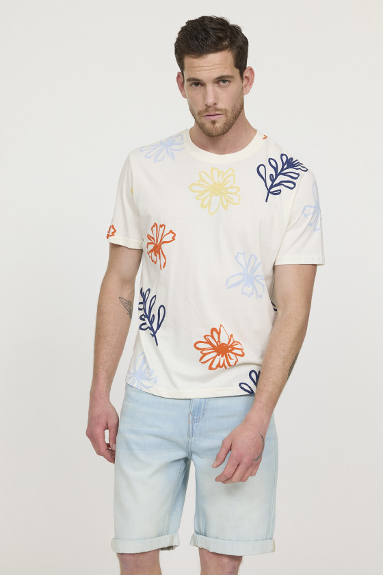 lee cooper T-shirt ALEUR Ivoire