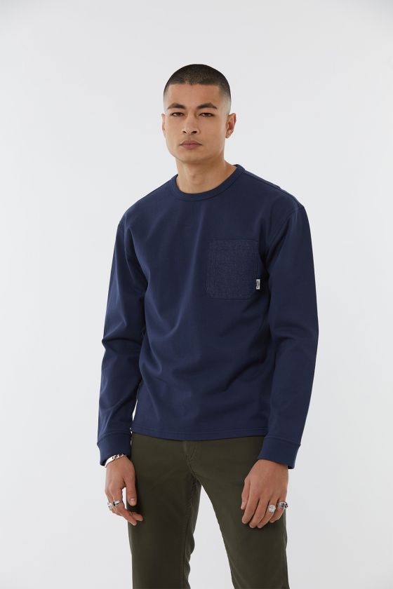 Lee Cooper T-Shirt ALEX Indigo Hood