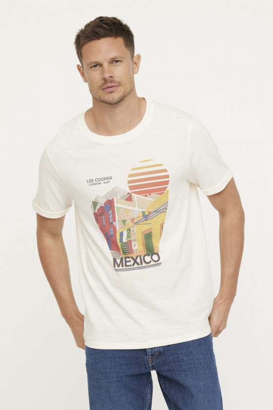 lee cooper T-shirt ALOBI Ivory
