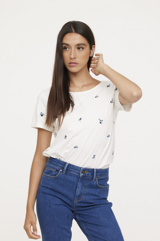 lee cooper T-shirt ALORA Ivory