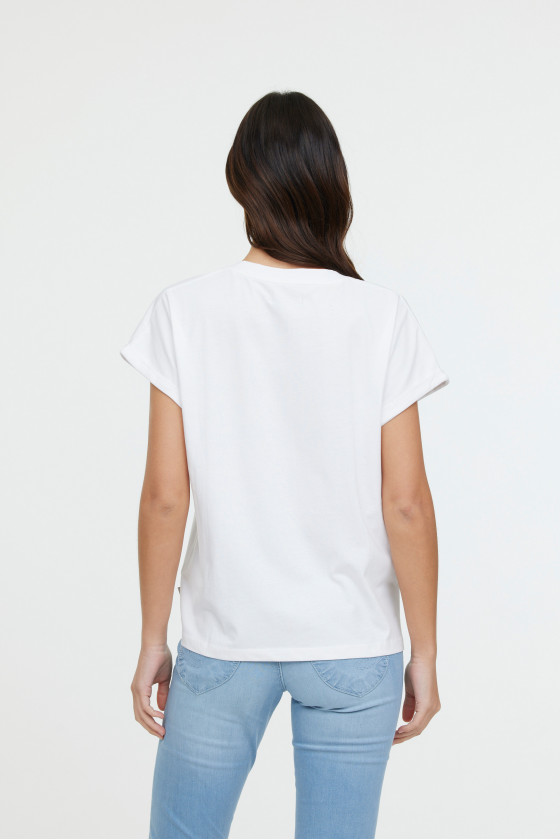 Lee Cooper T-shirt ALYS MC Optic White