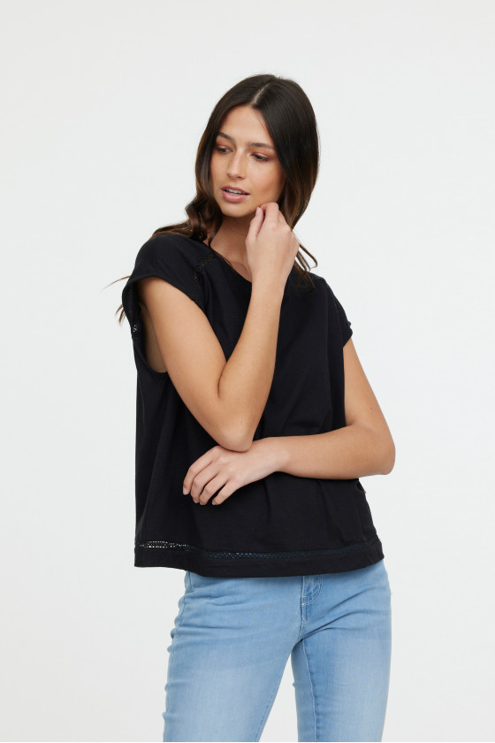 Lee Cooper T-shirt ANIELE SM Black