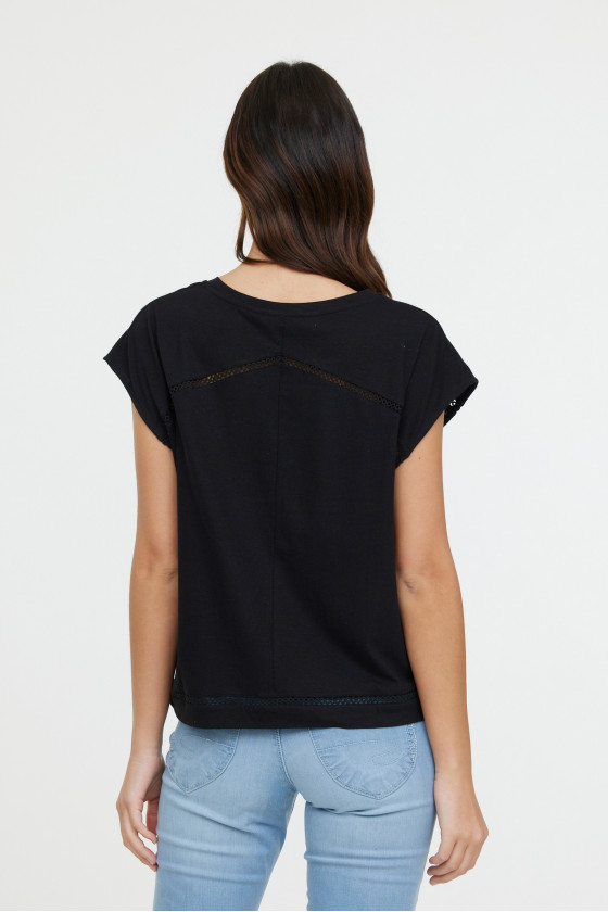 Lee Cooper T-shirt ANIELE SM Black