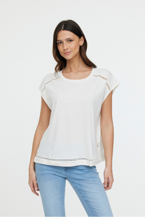 lee cooper T-shirt ANIELE SM Cream