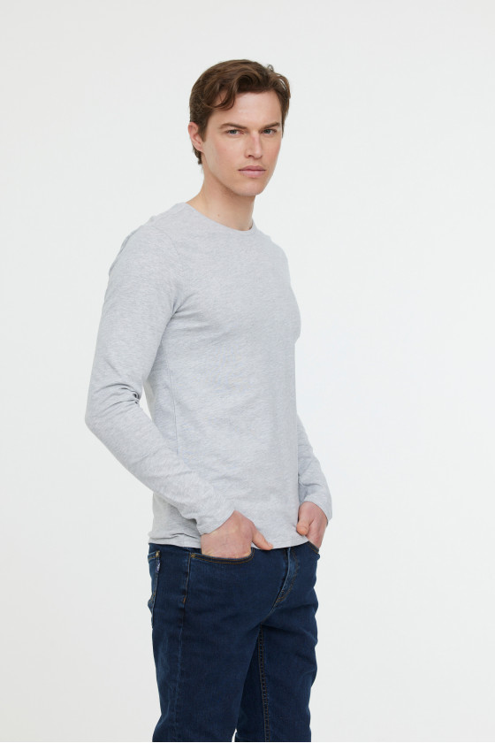 Lee Cooper T-Shirt AREO Gris Chine ML