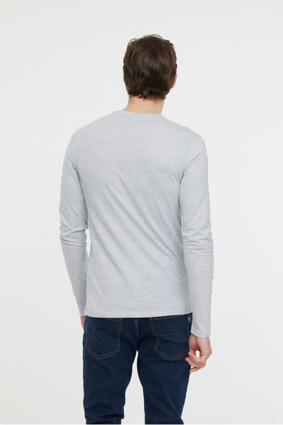 Lee Cooper T-Shirt AREO Gris Chine ML