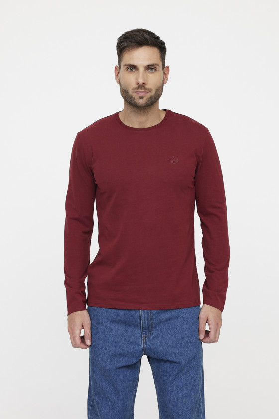 lee cooper T-shirt AREO ML Red Wine