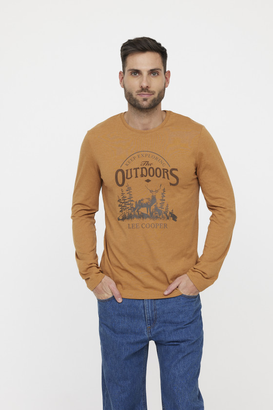 lee cooper T-shirt ARIGNAL Camel
