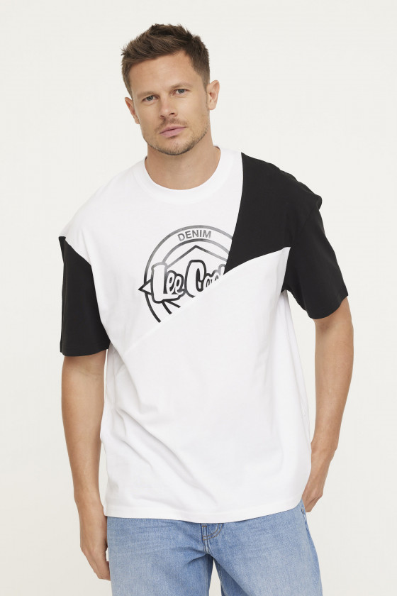 lee cooper T-shirt ATIMO Blanc/Black