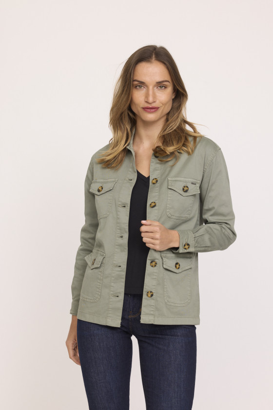 Lee Cooper Veste FARAH Kaki Vert