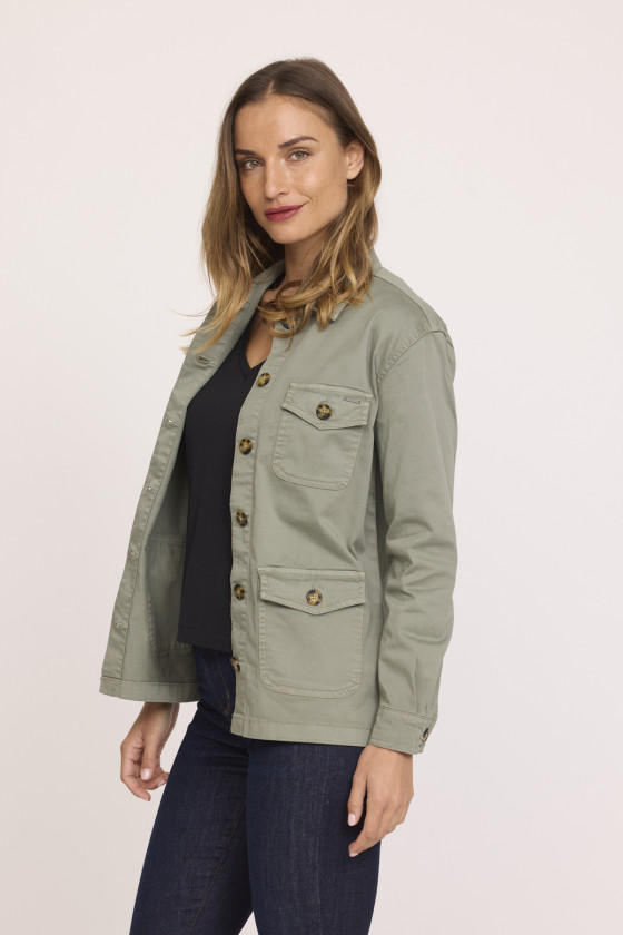 Lee Cooper Veste FARAH Kaki Vert