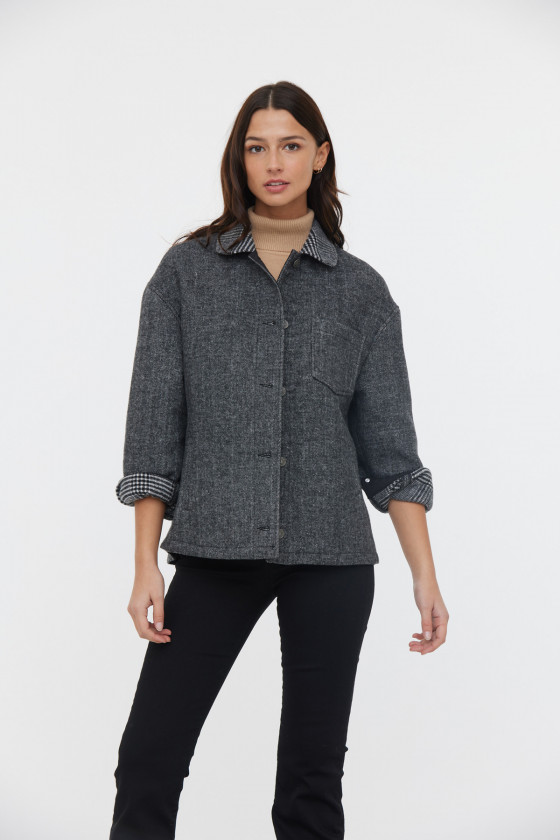 Lee Cooper Veste FIAL Noir / Blanc