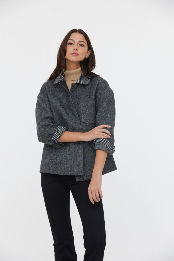 Lee Cooper Veste FIAL Noir / Blanc