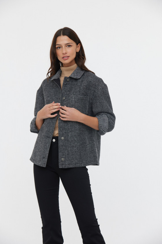 lee cooper Veste FIAL Noir / Blanc