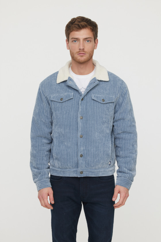 Lee Cooper Veste Framy Gris Bleu