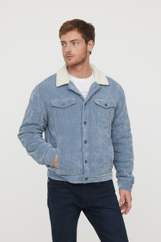 Lee Cooper Veste Framy Gris Bleu