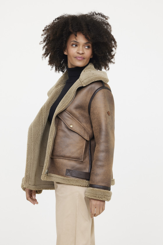 Lee Cooper Veste FUMO Brown