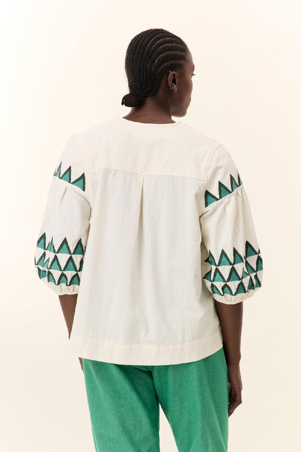 Leon & Harper Blouse Cacia Alpha Off White