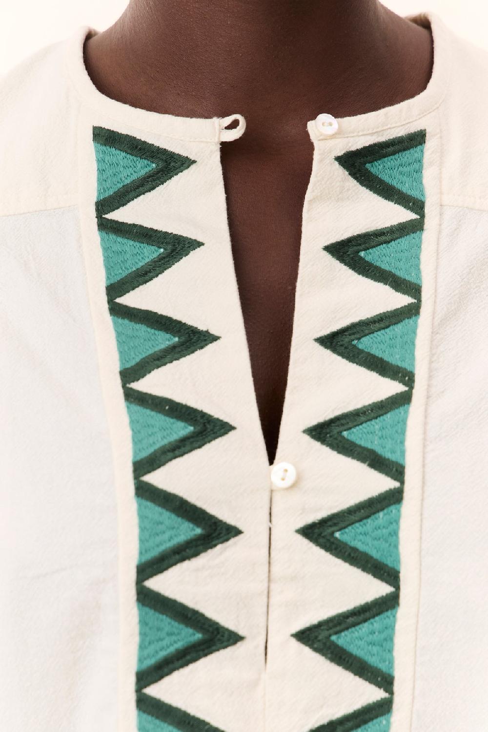 Leon & Harper Blouse Cacia Alpha Off White