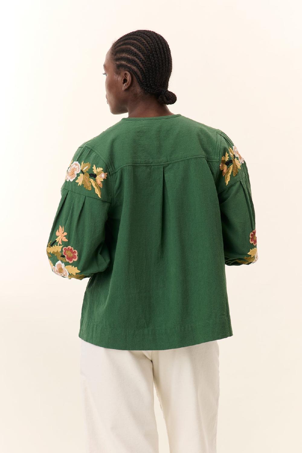 Leon & Harper Blouse Cacia Brd Green