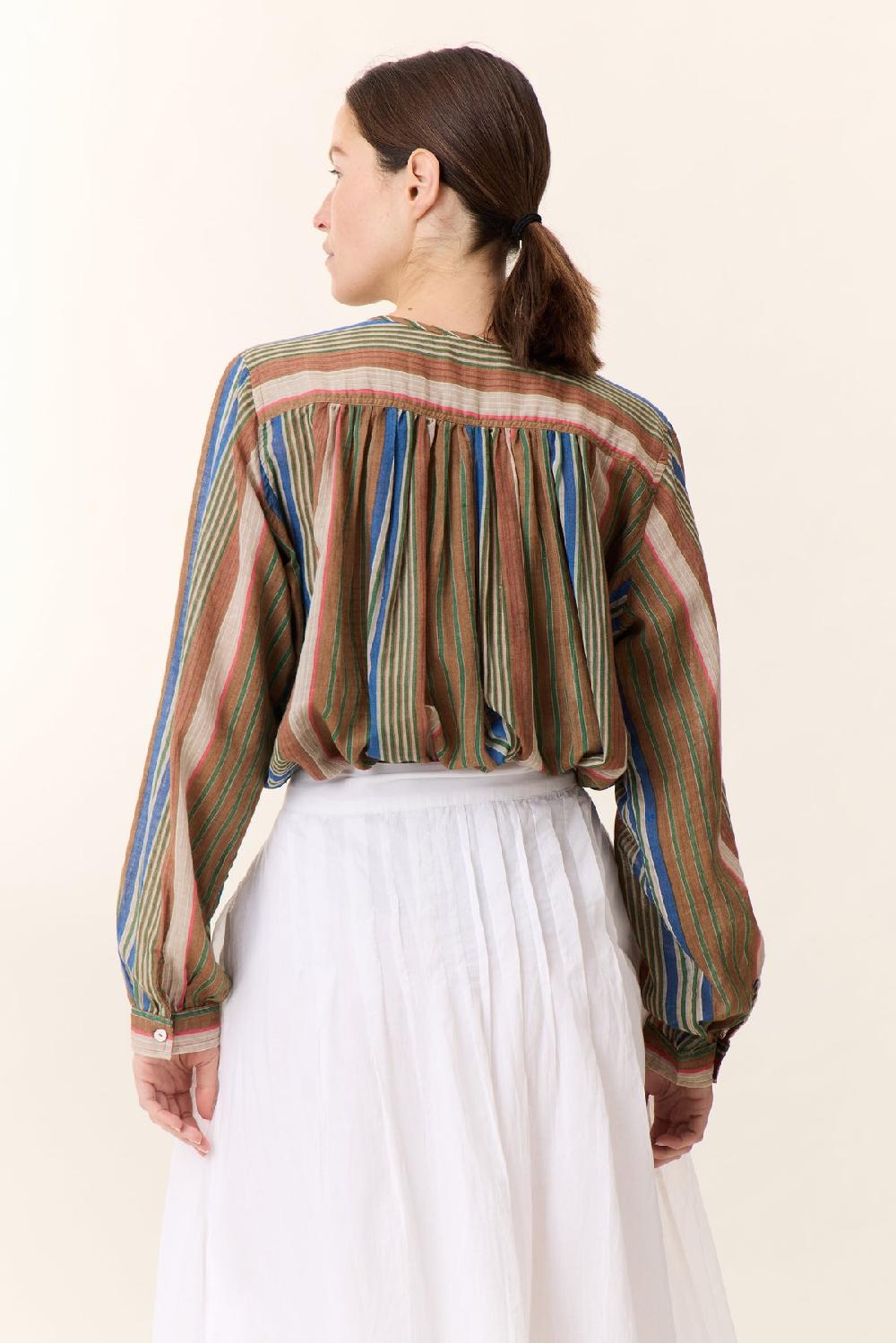Leon & Harper Blouse Cake Strp Blue