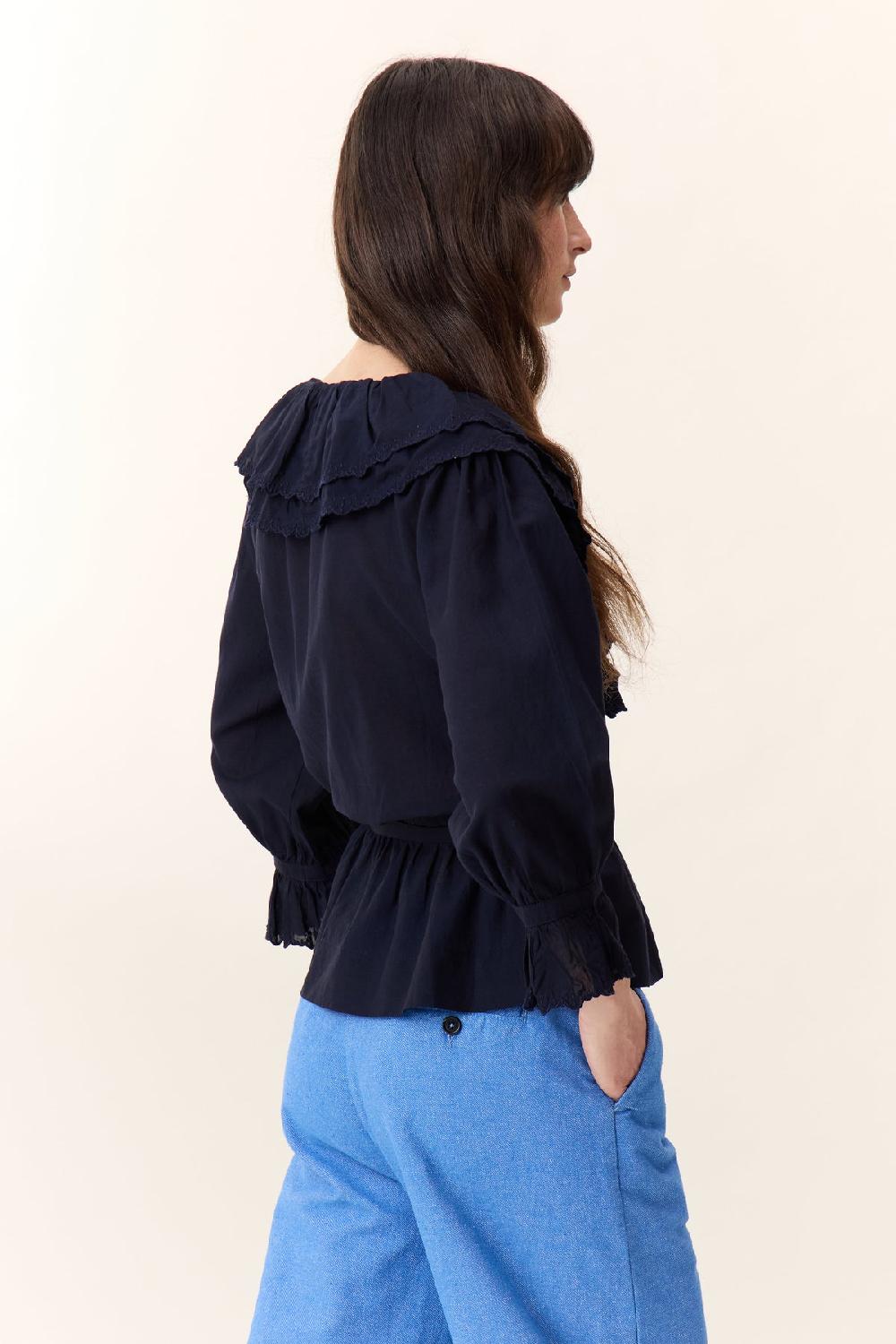 Leon & Harper Blouse Cala PLN Black Iris