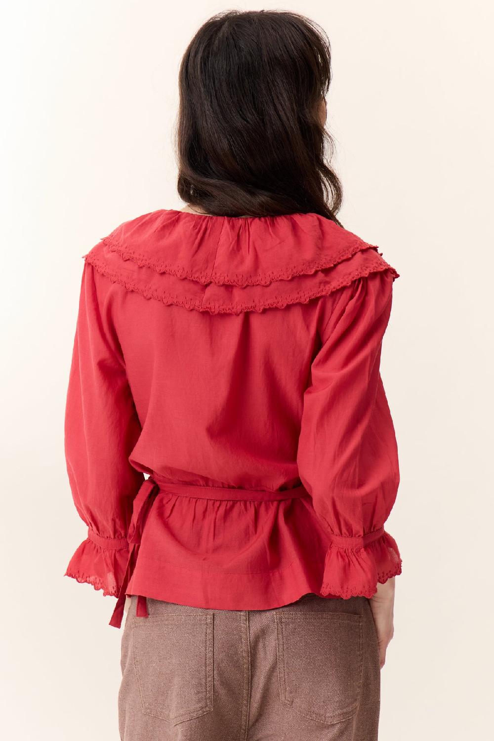 Leon & Harper Blouse Cala PLN Red