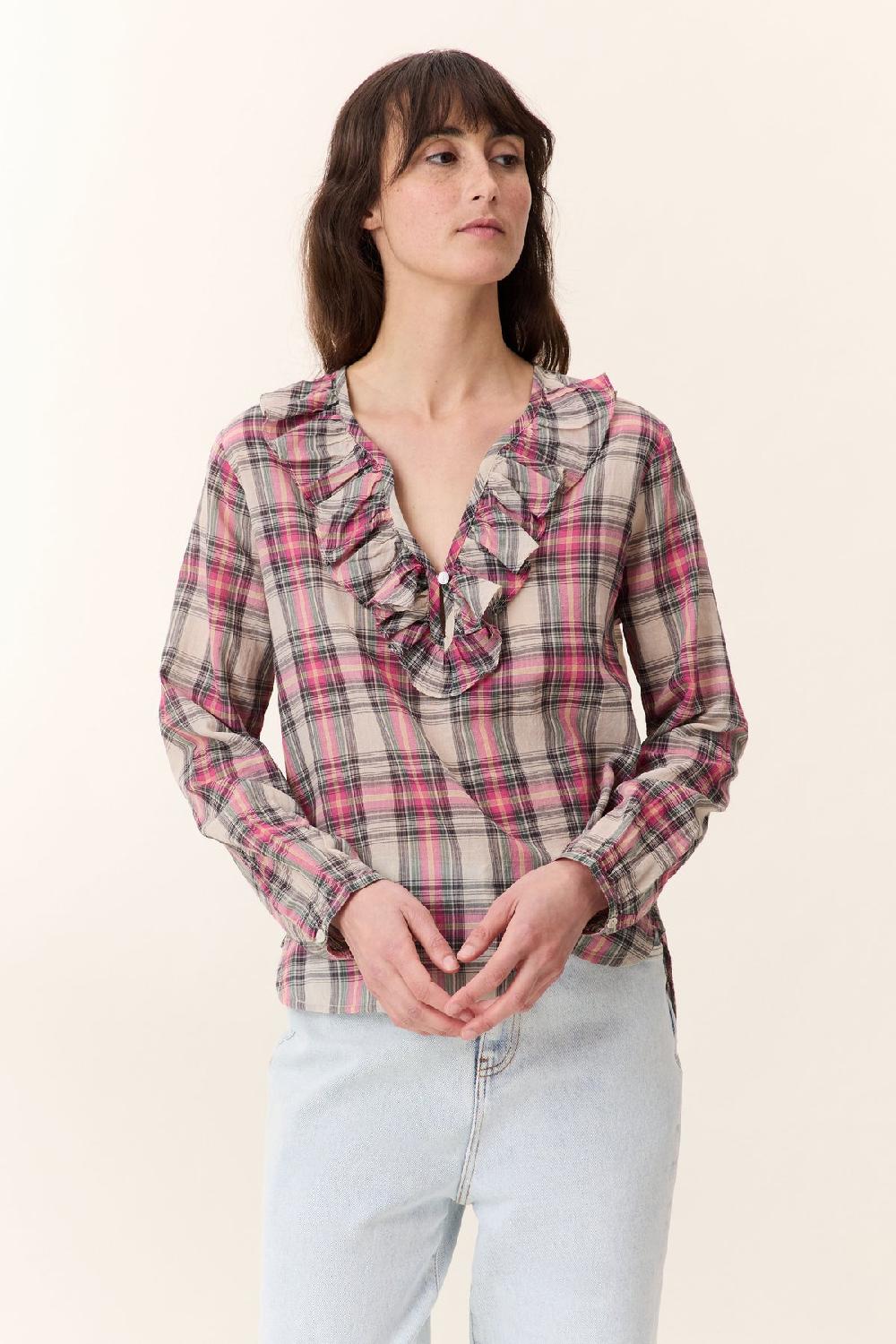 leon & harper Blouse Casta Crx Pink