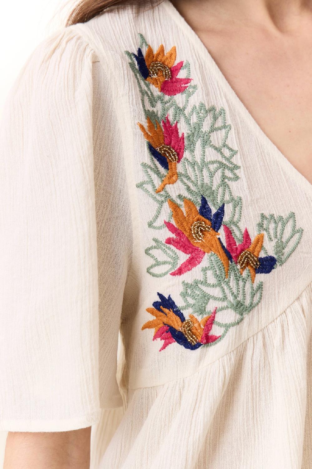 Leon & Harper Blouse Choly Pearl Off White