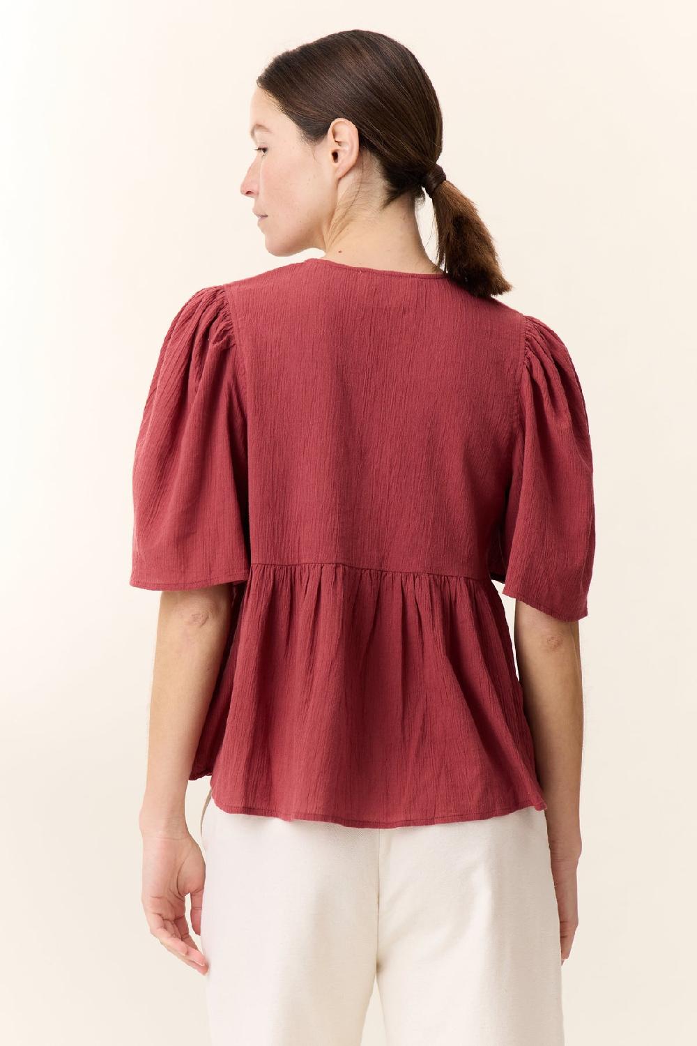 Leon & Harper Blouse Choly Pearl Tomato