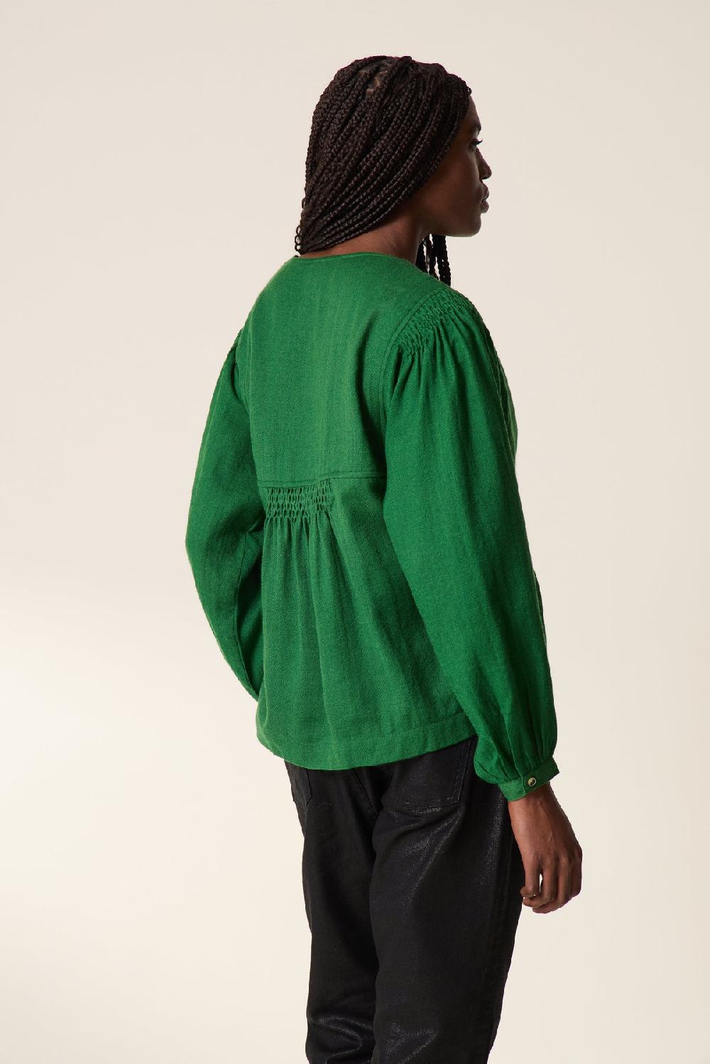 Leon & Harper Blouse Cicily PLN Green