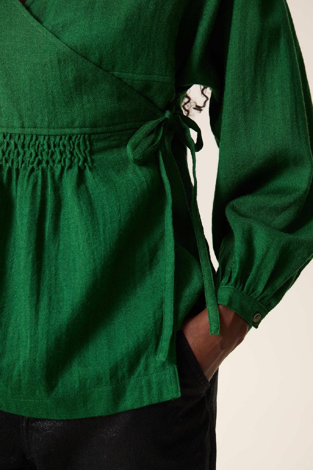 Leon & Harper Blouse Cicily PLN Green