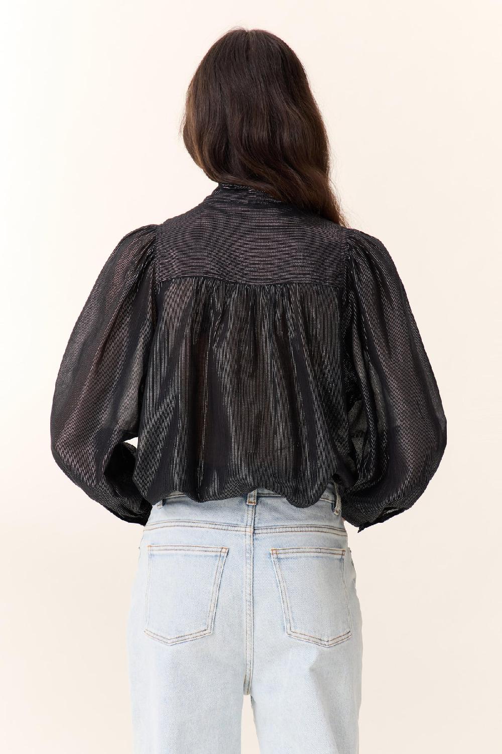 Leon & Harper Blouse Cilian Stripe Black