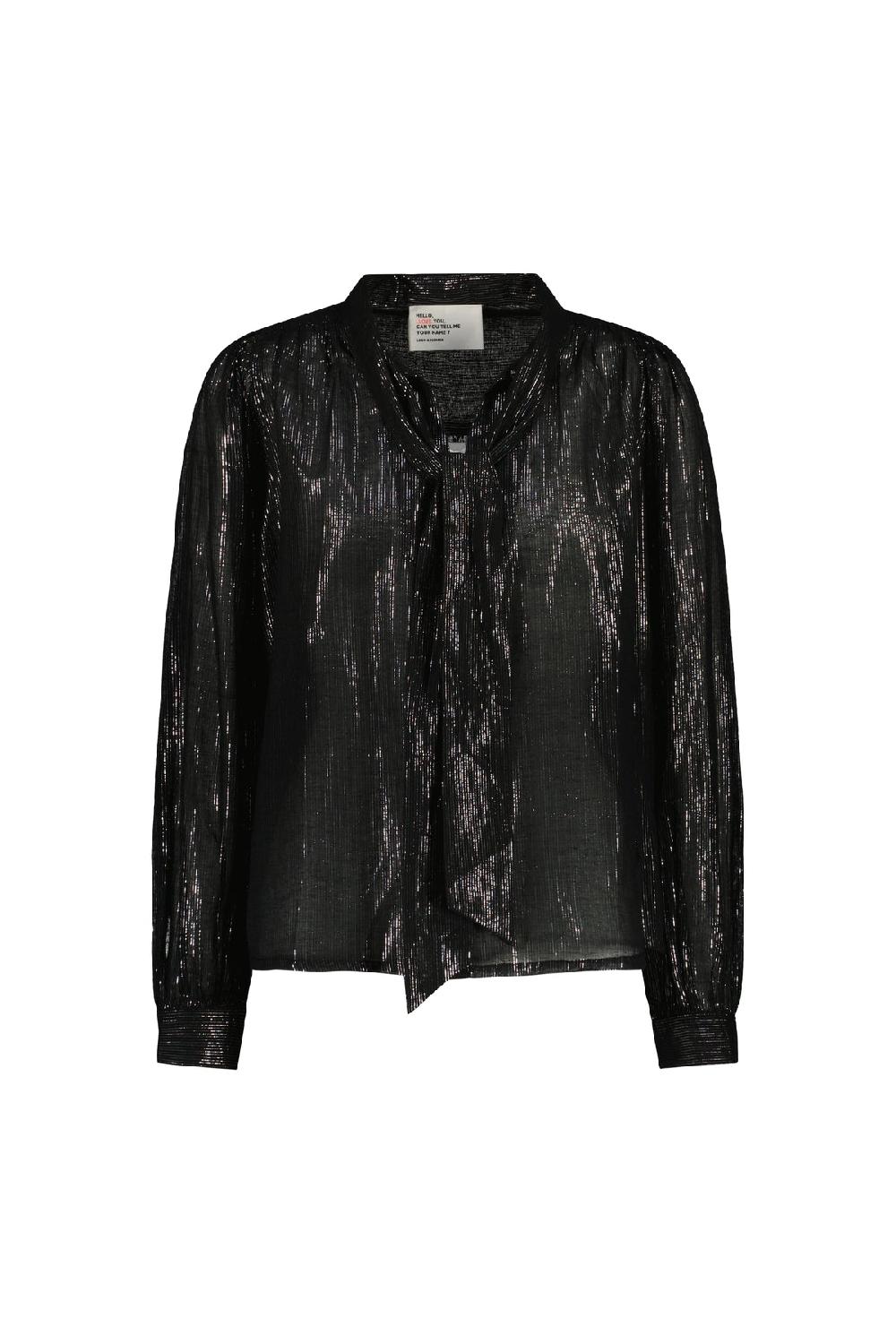 Leon & Harper Blouse Cilian Stripe Black