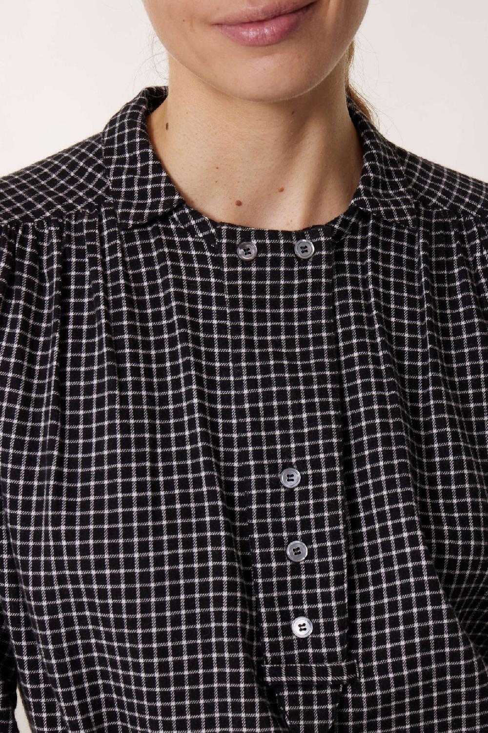 Leon & Harper Blouse Clariss Check Black