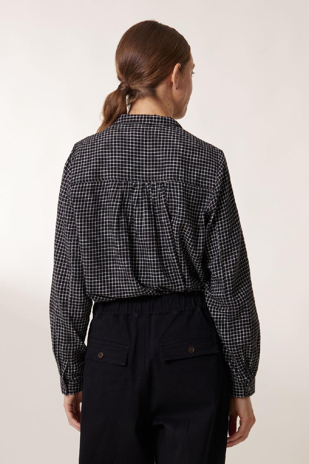Leon & Harper Blouse Clariss Check Black