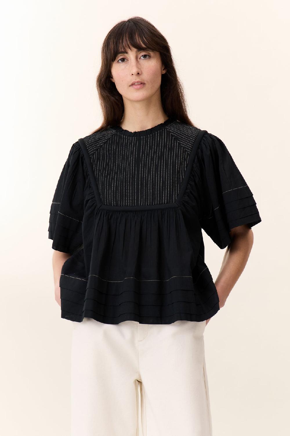 Leon & Harper Blouse Clive Pint Black
