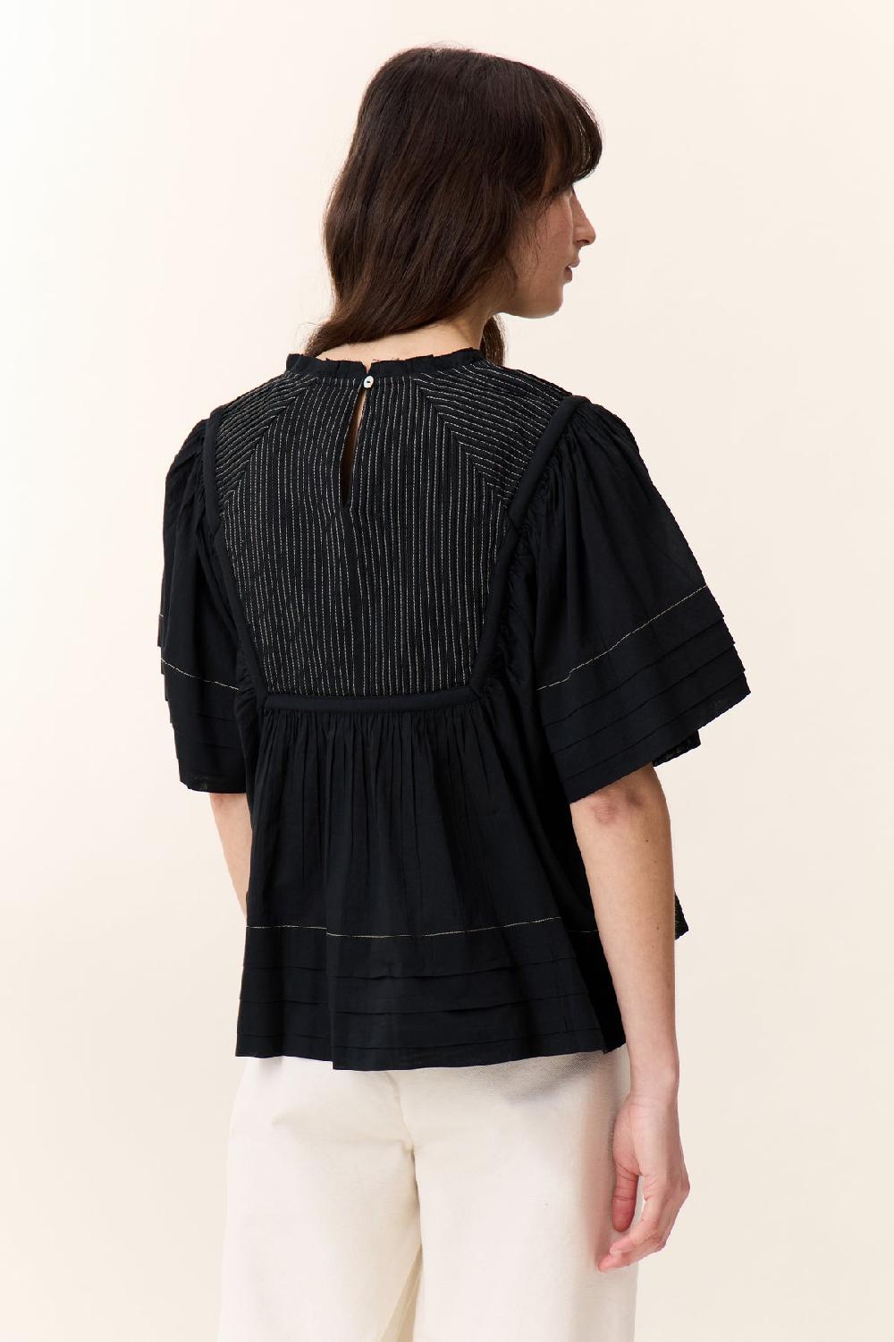 Leon & Harper Blouse Clive Pint Black