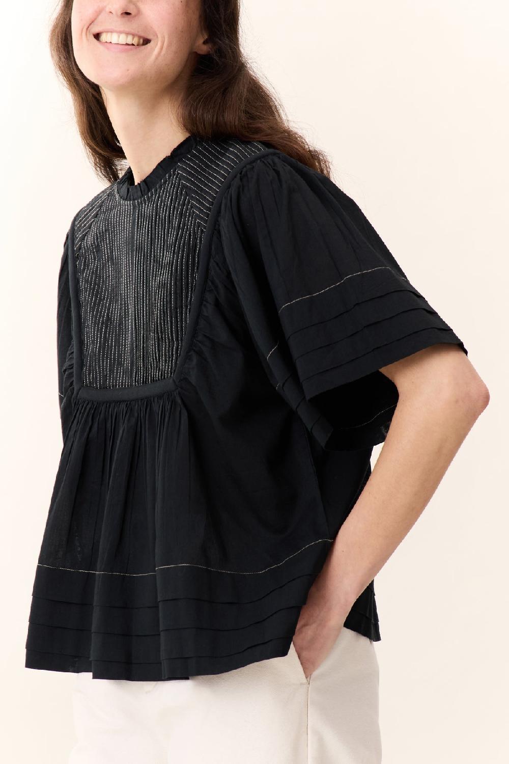 leon & harper Blouse Clive Pint Black