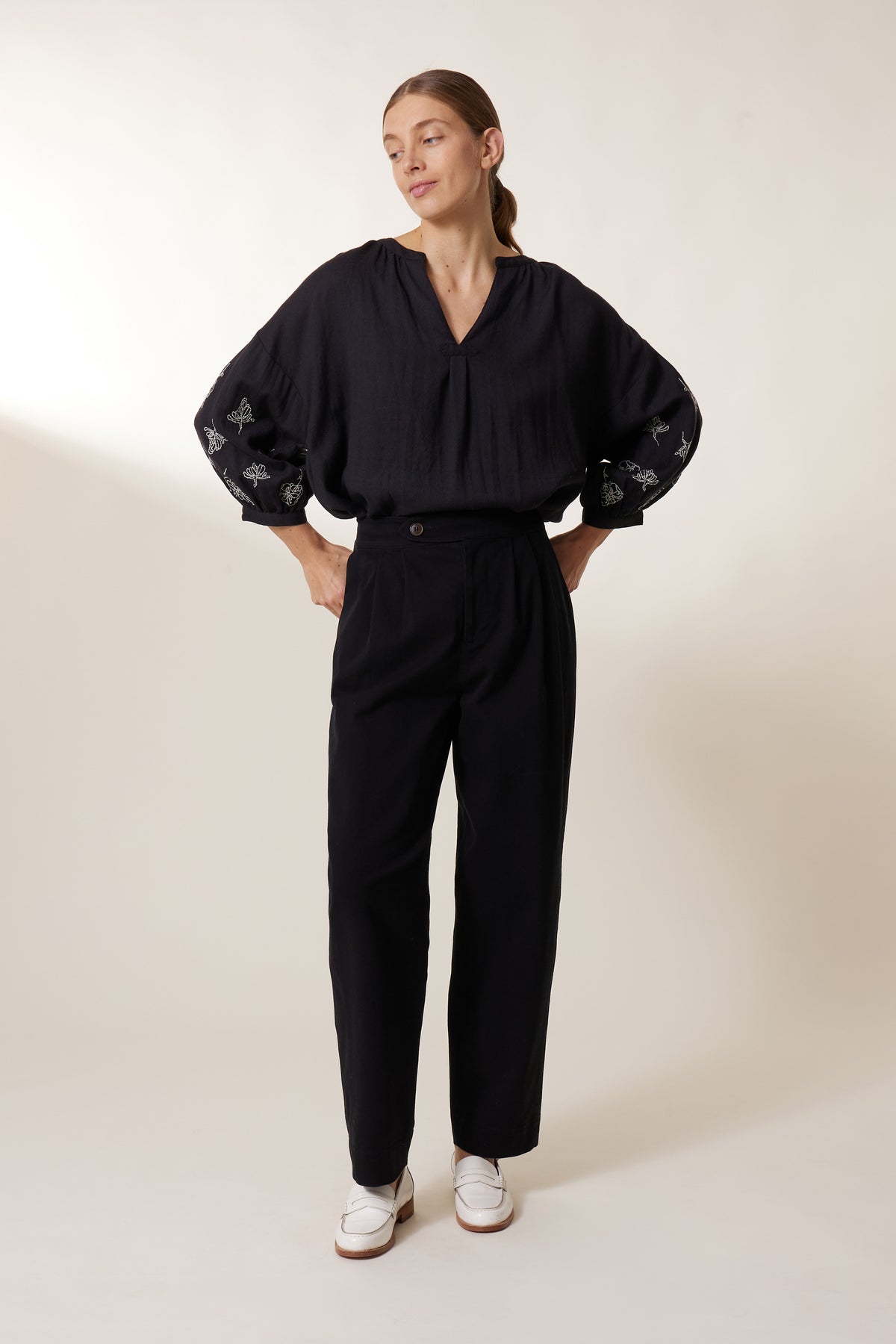 leon & harper Blouse Club PLN Carbone