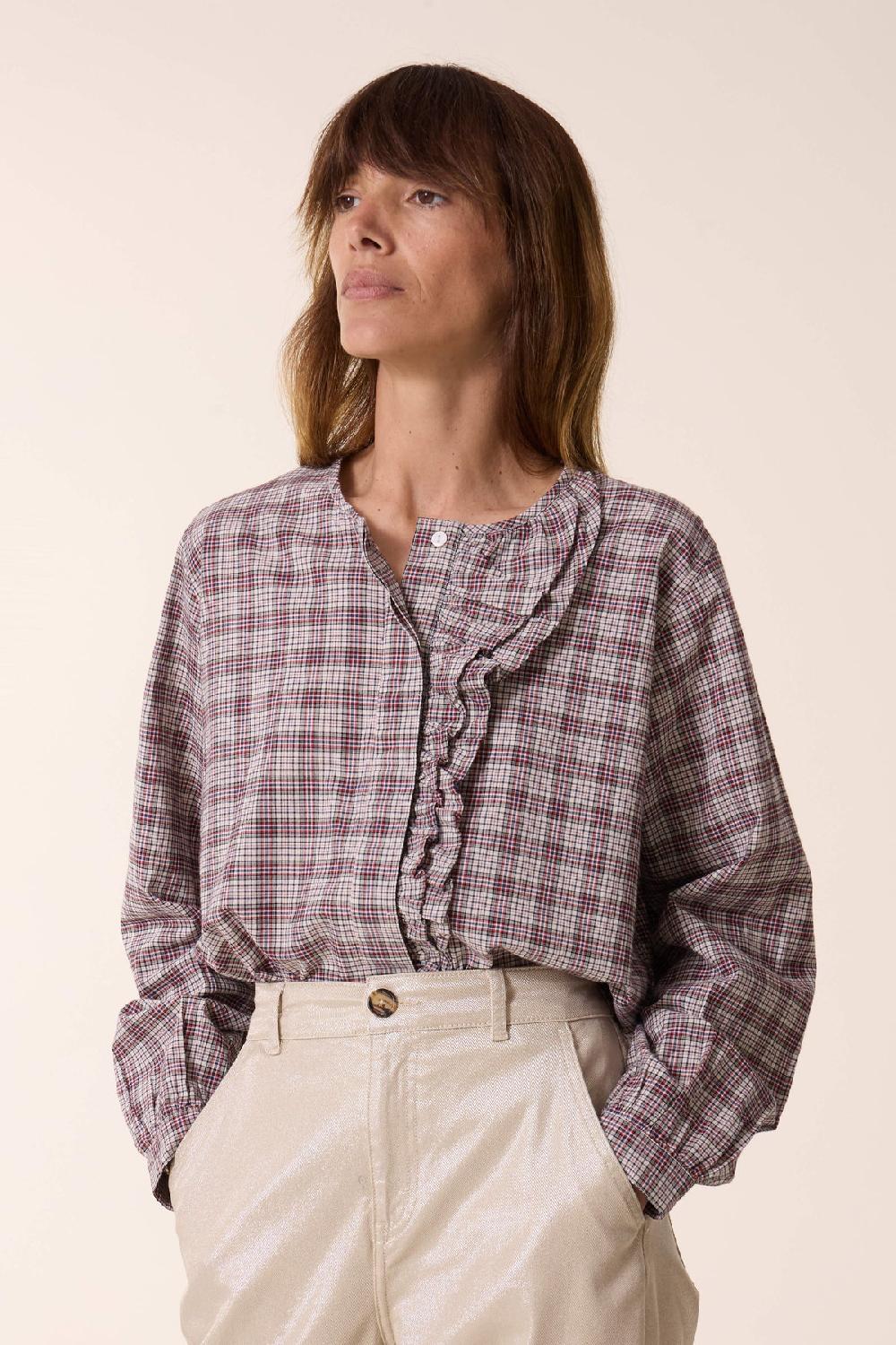 leon & harper Blouse Colina Check Multico