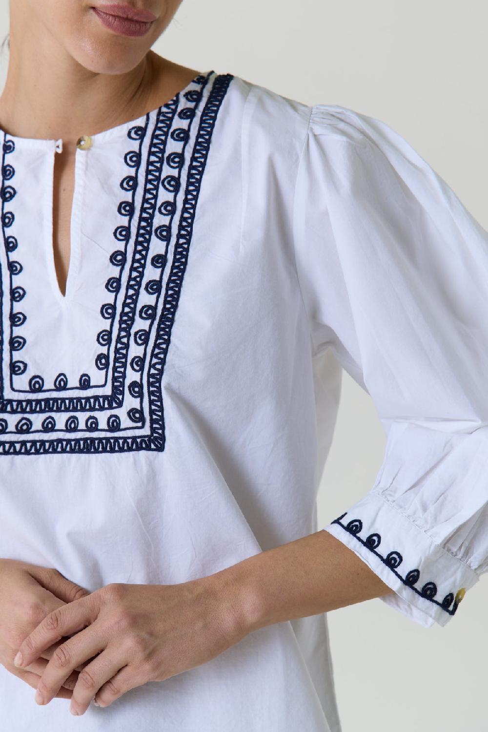 leon & harper Blouse Coquine Plain White