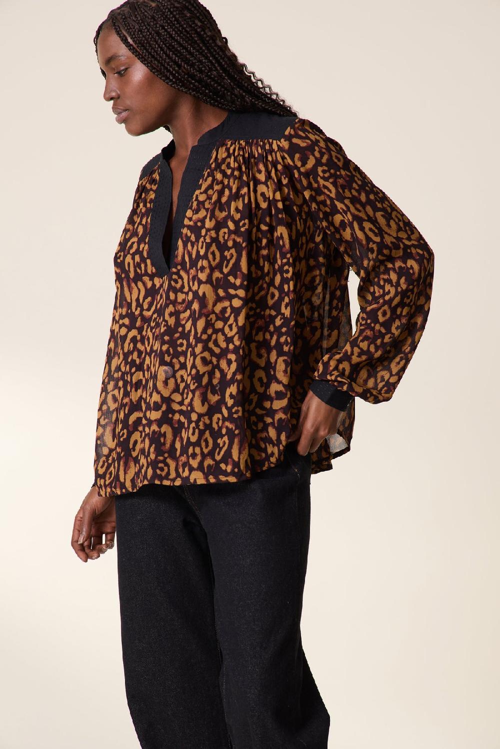 Leon & Harper Blouse Cruise Leo Beige