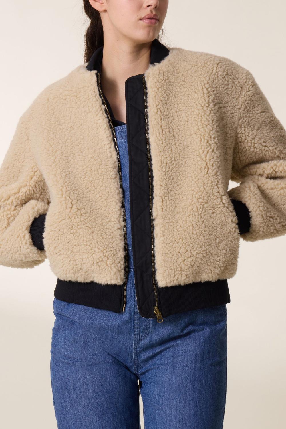 Leon & Harper Blouson Avarana Mix Off White