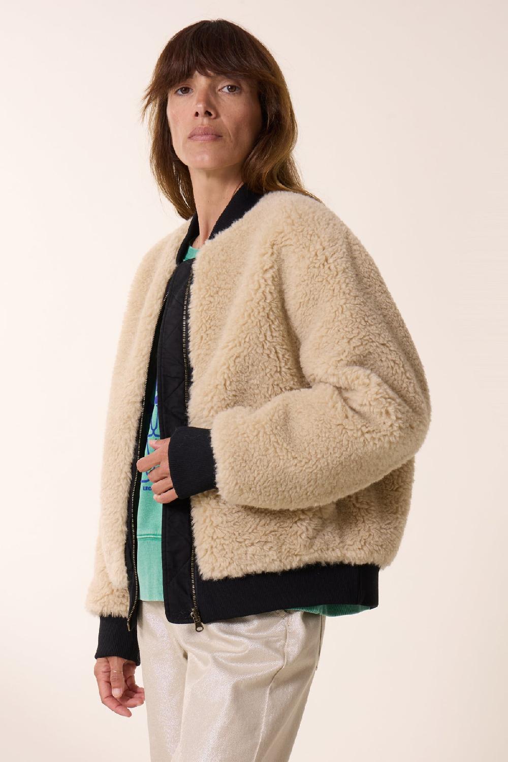 leon & harper Blouson Avarana Rev Khaki