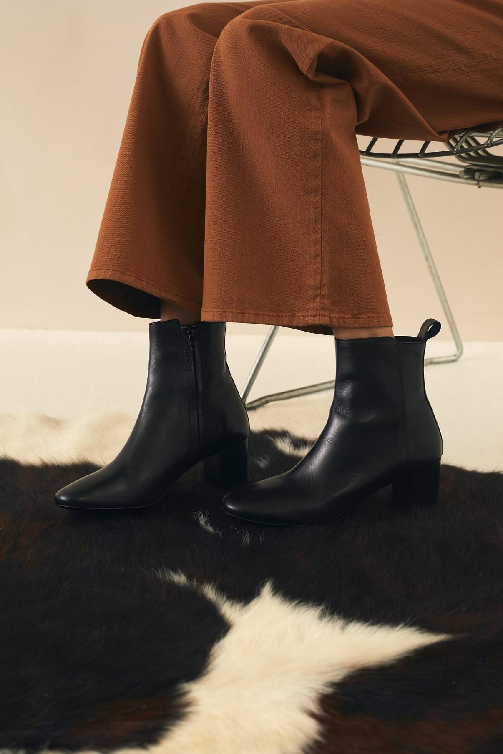 Leon & Harper Bottines Jane Uni Black